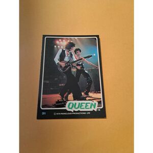 Vintage 1979 Raincloud Productions Queen Trading Card #31 Rock Band Memorabilia